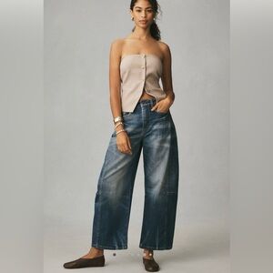 The Kenna Mid-Rise Heritage Barrel Jeans by Pilcro, 28P